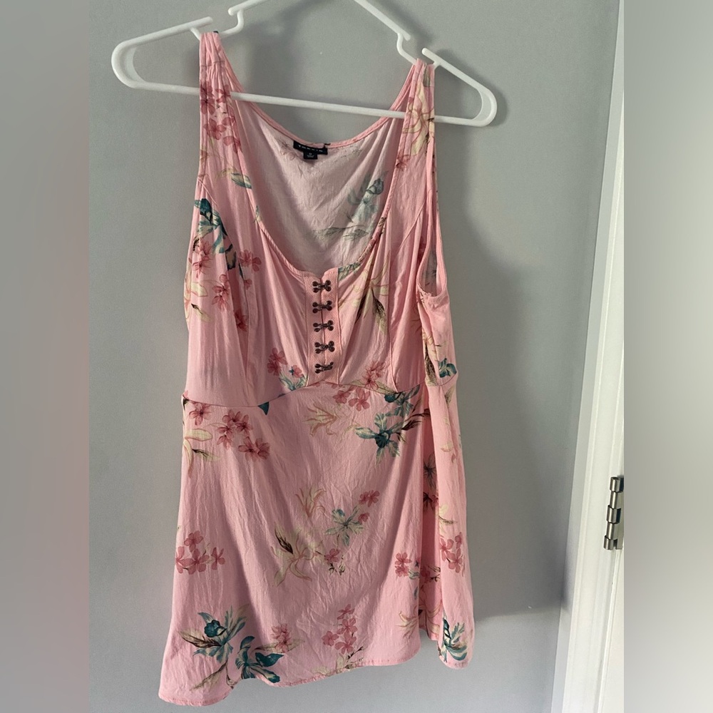 Torrid Pink Floral Top